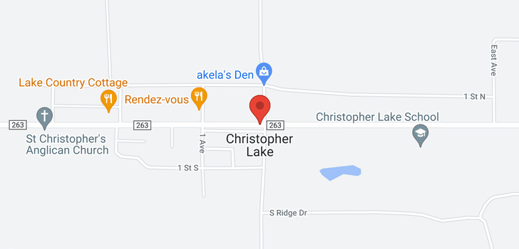 map of Christopher Lake Acreage